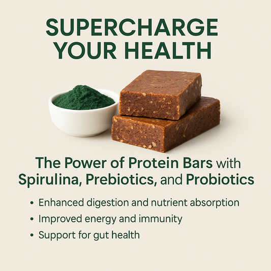Supercharge Your Health: The Power of Protein Bars with Spirulina, Prebiotics, and Probiotics