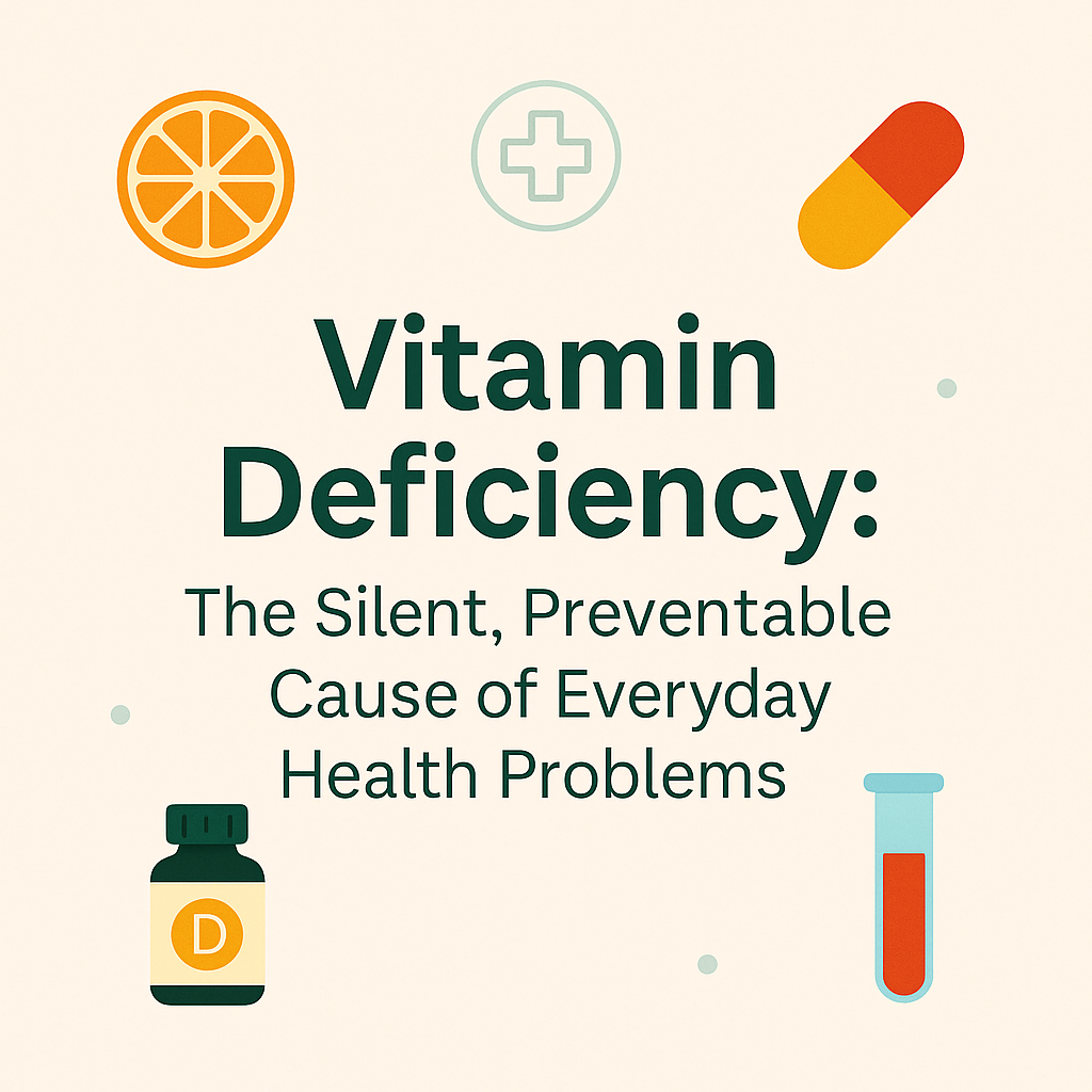 Vitamin Deficiency: The Silent, Preventable Cause of Everyday Health Problems — A Pharmacist’s Perspective