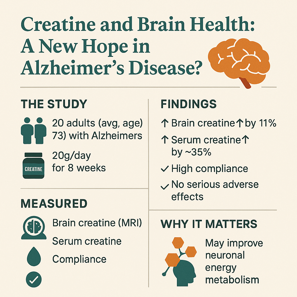 Creatine and Brain Health: A New Hope in Alzheimer’s Disease?