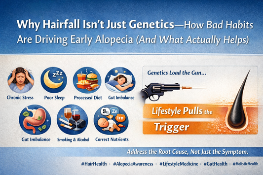 Why Hairfall Isn’t Just Genetics — How Lifestyle (and Bad Habits) Are Driving Early Alopecia — and What Actually Help