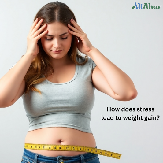 How does stress lead to weight gain?