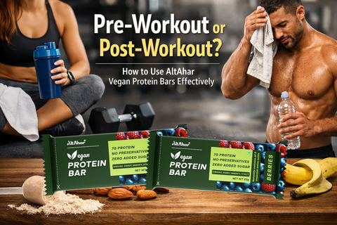 Pre-Workout or Post-Workout? How to Use AltAhar Vegan Protein Bars Effectively