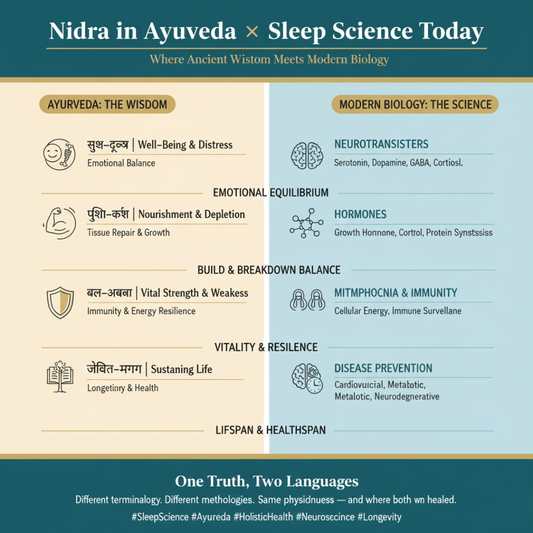 Nidra in Ayurveda × Sleep Science Today