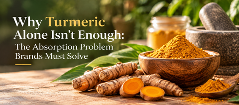Why Turmeric Alone Isn't Enough: The Absorption Problem Brands Must Solve