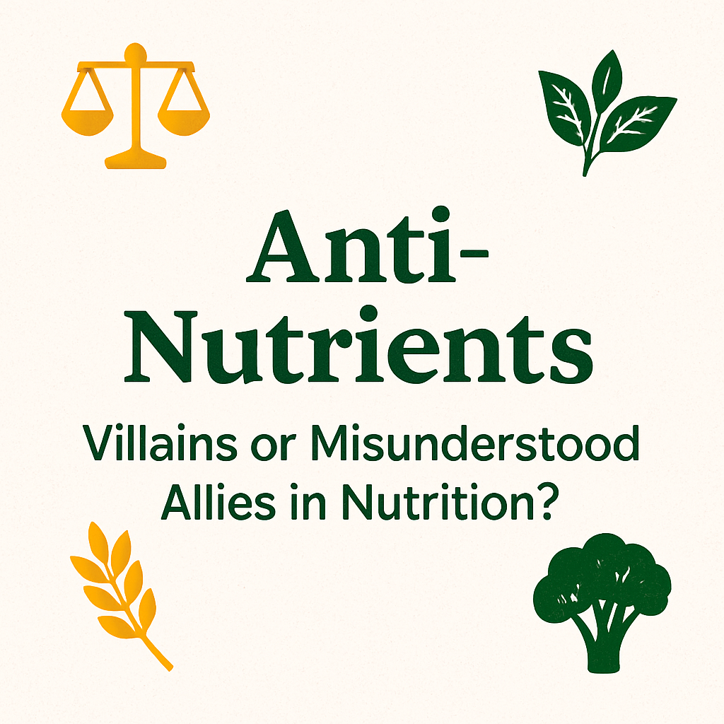 ⚖️ Anti-Nutrients: Villains or Misunderstood Allies in Nutrition?