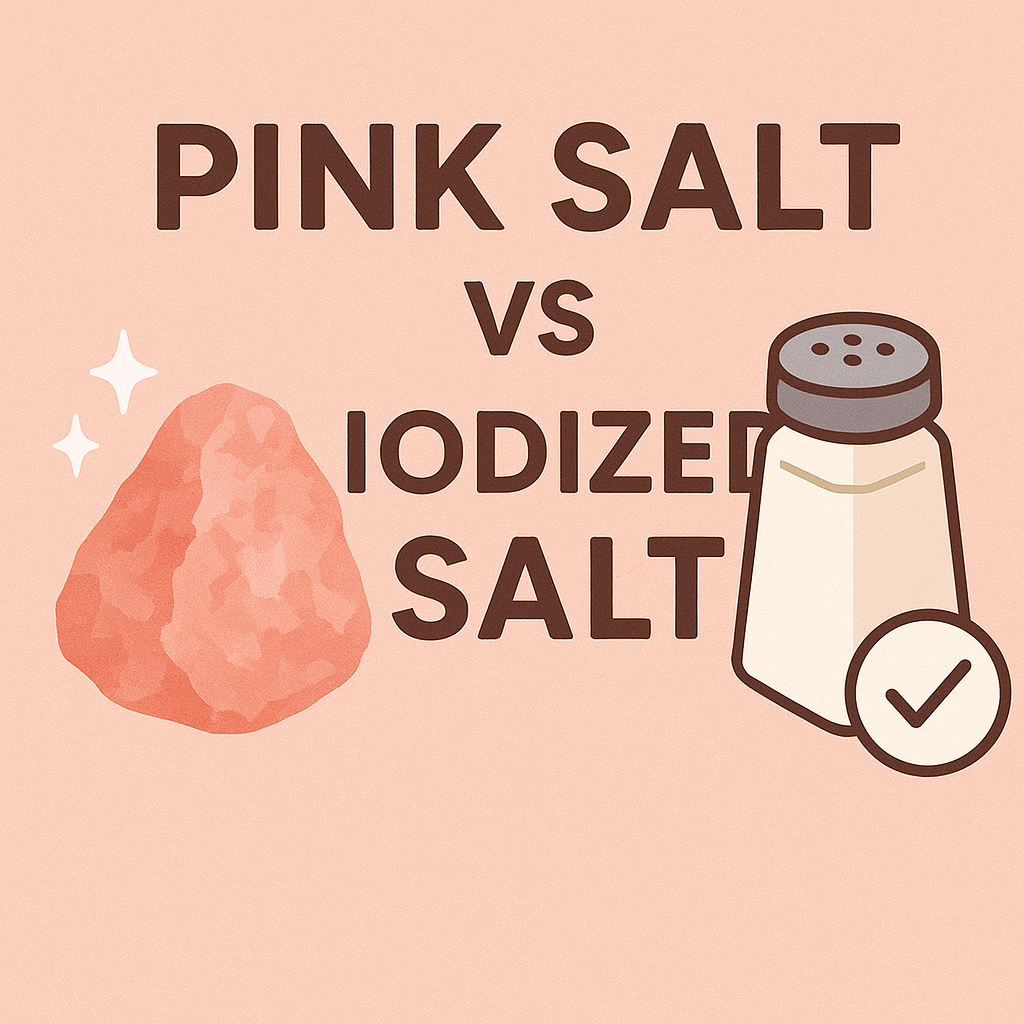 🌸 Pink Salt vs 🧂 Iodized Salt – Which is Better for Your Health?