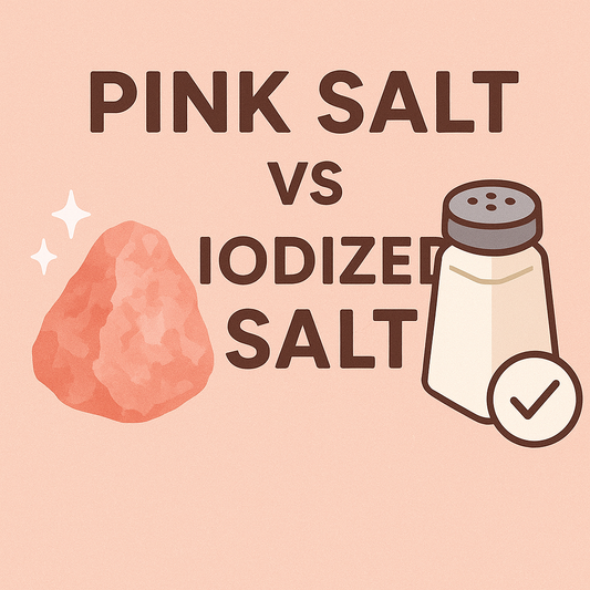 🌸 Pink Salt vs 🧂 Iodized Salt – Which is Better for Your Health?