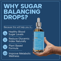 Sugar Balancing Drop - Blood Sugar Support Formula | Triple Action Formula | Reduces Cravings | Plant Based