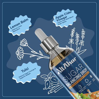 Sugar Balancing Drop - Blood Sugar Support Formula | Triple Action Formula | Reduces Cravings | Plant Based