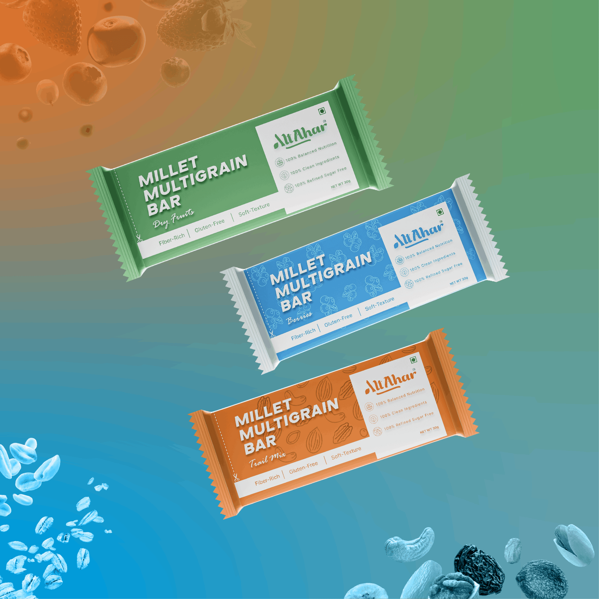 Millet Multigrain Bar Assorted Pack (6 Bar)