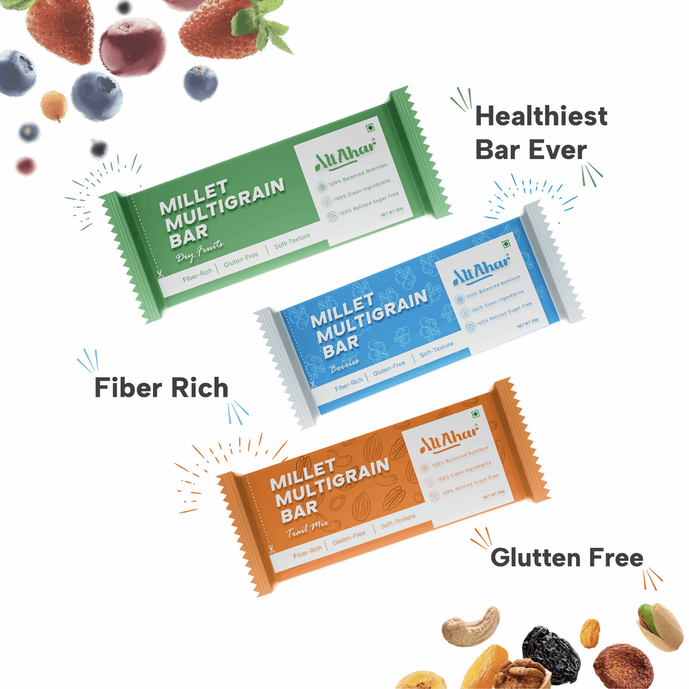 Veda Chai & Millet Multigrain Bars - Combo Pack (20% Off)