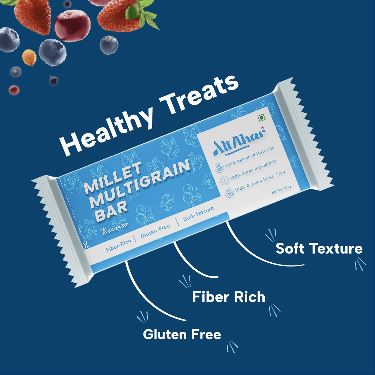 Millet Multigrain Bar Berries (Pack of 6)
