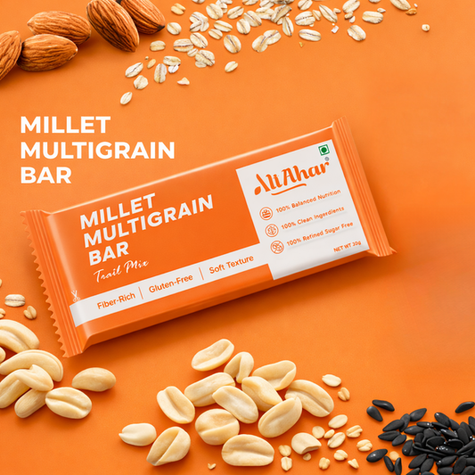 Millet Multigrain Bars - Trail Mix with Seeds & Nuts (Pack of 6)